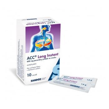 ACC Long Instant  600 mg perorálny prášok vo vrecku 10 kusov