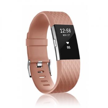 Fitbit Charge 2 Silicone Diamond (Large) remienok, Brown (SFI002C03)