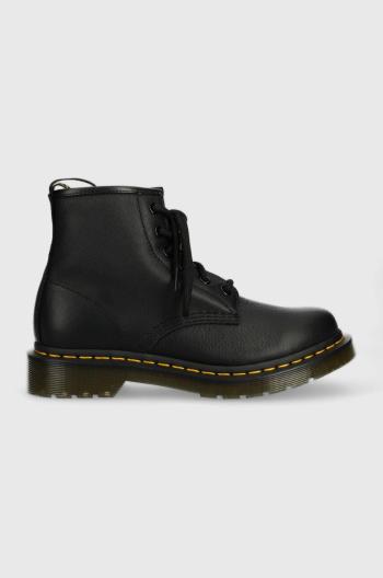 Kožené workery Dr. Martens 101 dámske, čierna farba, na platforme, DM30700001