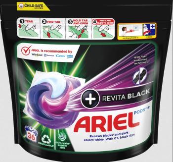 Ariel All-in-1 PODS Revita black, Gélové Kapsuly Na Pranie, 36 Praní