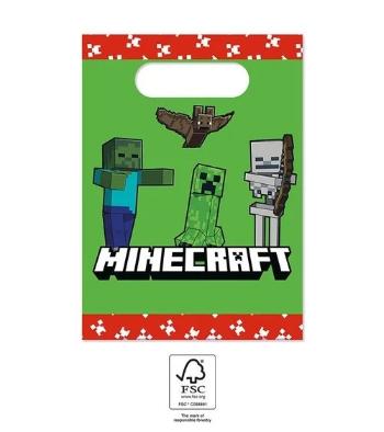 Darčeková party taška - Minecraft 4 ks