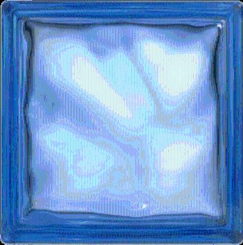 Luxfera Glassblocks blue 19x19x8 cm lesk 1908WBLUE