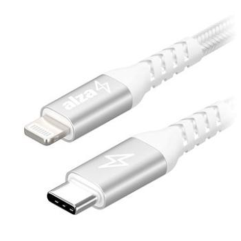AlzaPower AluCore USB-C to Lightning MFi 1 m strieborný (APW-CBMFI9401S)
