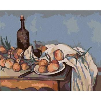 Maľovanie podľa čísel - Cibuľa a fľaša (P. Cézanne) (HRAbz33464nad)