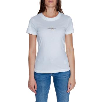 Calvin Klein Jeans  MONOLOGO TEE J20J223563  Tričká s krátkym rukávom Biela