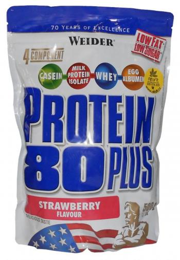 WEIDER Protein 80 Plus, - jahoda 500 g