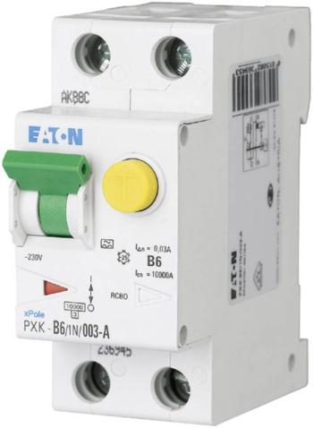 Eaton 236961 prúdový chránič/elektrický istič    2-pólový 6 A 0.03 A 240 V/AC