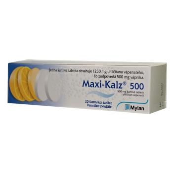 MAXI-KALZ 500 mg 20 šumivých tabliet