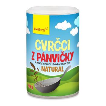 WOLFBERRY Cvrčky z panvičky natural 40 g