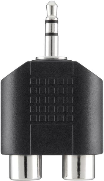 Belkin F3Y120bf  jack / cinch audio Y adaptér [1x jack zástrčka 3,5 mm - 2x cinch zásuvka] čierna