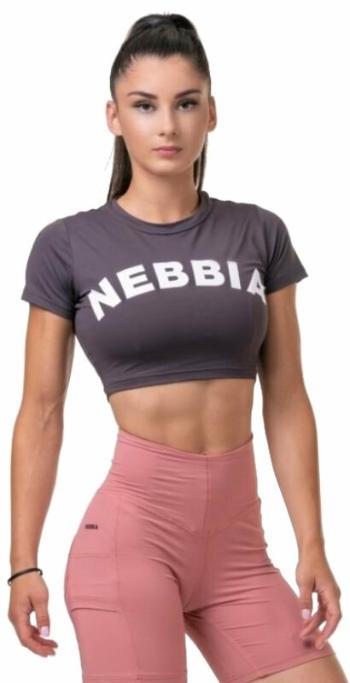 Nebbia Short Sleeve Sporty Crop Top Marron XS