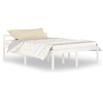 Rám postele biely masívna borovica 150 × 200 cm King, 810620