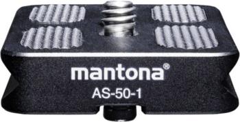 Mantona mantona AS-50-1 Schnellwechselplatte doska pre rýchlu výmenu Vonkajší závit=1/4"