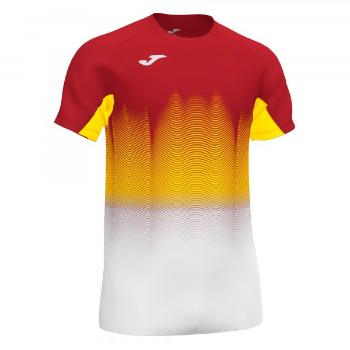 ELITE VII T-SHIRT RED-WHITE-YELLOW S/S XS