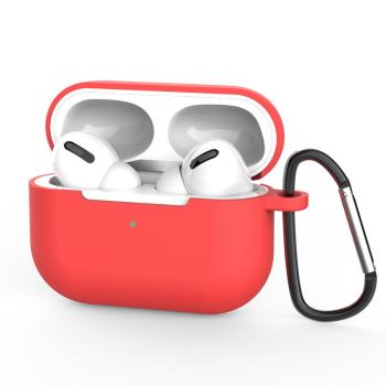 IZMAEL Apple AirPods Pro Silikónové mäkké puzdro s uchytom na AirPods 2 / AirPods 1  KP25133 červená