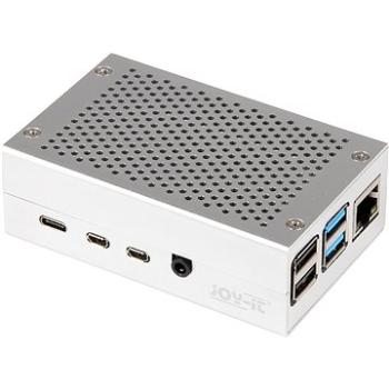 JOY-IT Case pre RASPBERRY Pi 4 – Alu strieborné (RB-AlucaseP4+01)