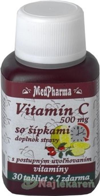 MedPharma Vitamín C 500 mg so šípkami s postup.uvoľňovaním 37 tabliet