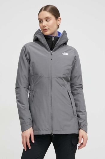 Turistická bunda The North Face Hikesteller Parka Shell šedá farba, NF0A3BVI0UZ1