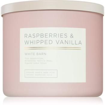 Bath & Body Works Raspberry & Whipped Vanilla vonná sviečka 411 g