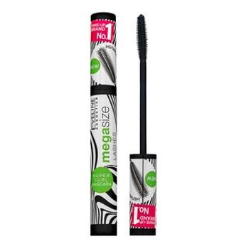 Eveline Mega Size Super Curl Mascara riasenka pre predĺženie a natočenie rias 10 ml