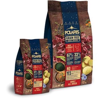 Polaris bezobilné granule s čerstvým mäsom Adult s hovädzím a morčacím 12 + 2,5 kg (KRMP1015ss)