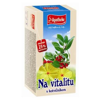 APOTHEKE Na vitalitu s kotvičníkom čaj 20x 2 g