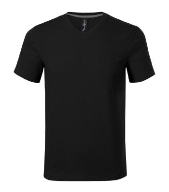 MALFINI Pánske tričko Action V-neck - Čierna | L