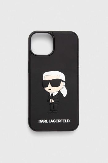 Puzdro na mobil Karl Lagerfeld iPhone 14 6.1" čierna farba