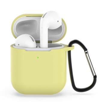 HOOK Silikónový obal pre Apple AirPods 1 / 2 žltý