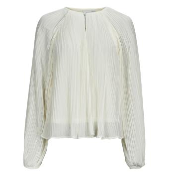 Vila  VICELINE O-NECK L/S TOP/SU  Blúzka Béžová