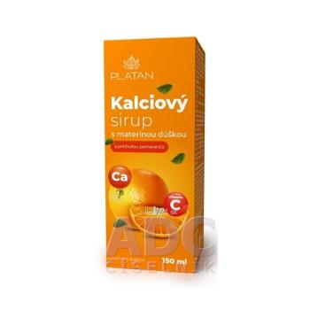 PLATAN Kalciový sirup s materinou dúškou