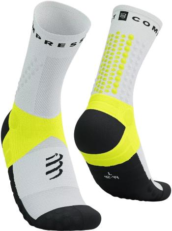 Compressport Ultra Trail V2.0 White/Black/Safety Yellow T1 Bežecké ponožky