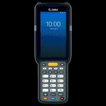 Zebra MC3300x, 2D, ER, SE4850, 10.5 cm (4''), alpha, Gun, BT, Wi-Fi, NFC, Android, GMS