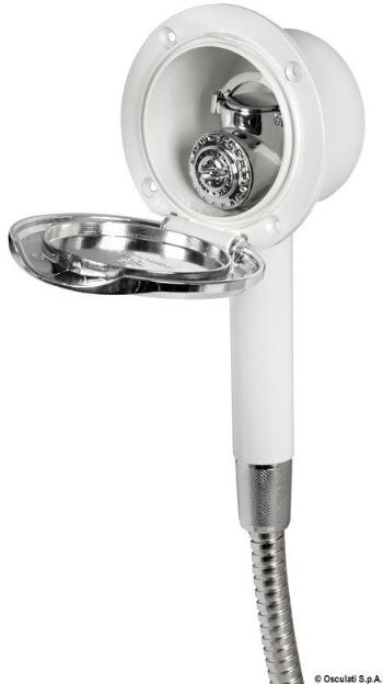 Osculati Classic Evo chromed shower box SS hose 4 m Wall mounting