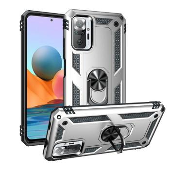 RING Ochranný obal Xiaomi Redmi Note 10 Pro strieborný