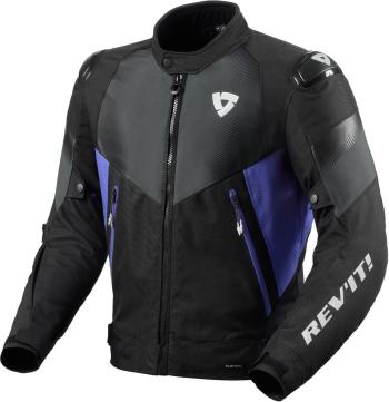 Rev'it! Jacket Control H2O Black/Blue XL Textilná bunda