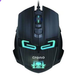 Crono CM647 - optická herná myš, USB konektor, rozlíšenie 800/1200/1600 DPI, modré podsvietenie