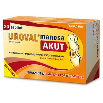 Valosun UROVAL manosa AKUT 20 tabliet