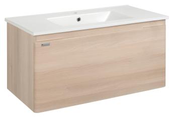 Kúpeľňová skrinka s umývadlom Naturel Ancona 90x45x46 cm akácie ANCONA290DV