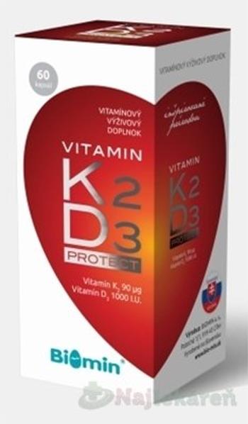 BIOMIN VITAMIN K2 + D3 PROTECT, 60 ks