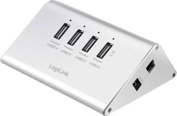 LogiLink UA0224 4 porty USB 2.0 hub  strieborná