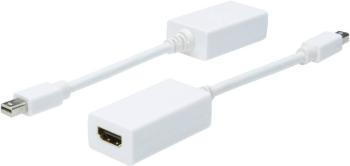 Digitus AK-340411-001-W DisplayPort / HDMI adaptér [1x mini DisplayPort zástrčka - 1x HDMI zásuvka] biela  15.00 cm
