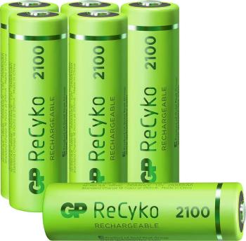 GP Batteries ReCyko+ HR06 4+2 gratis tužkový akumulátor typu AA  Ni-MH 2100 mAh 1.2 V 6 ks