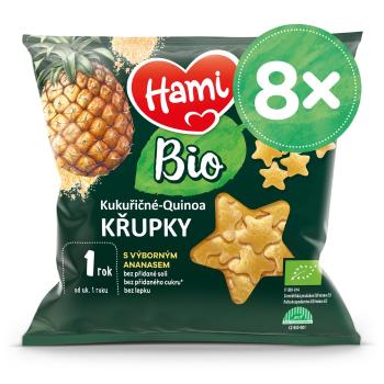 8x HAMI BIO Chrumky kukuričné-quinoa s výborným ananásom 20 g, 12+