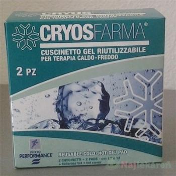Cryos Farma gélové vankúšiky (studený alebo teplý obklad) 12x12 cm 27x12 cm 2 ks gélové vankúšiky (studený alebo teplý obklad pri poraneniach) 12 x 12 cm 2 ks
