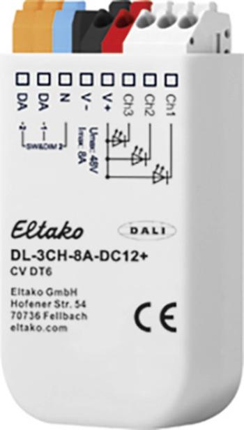 DL-3CH-8A-DC12+ Eltako  LED stmievač   3-kanálový zabudovateľný, pod omietku