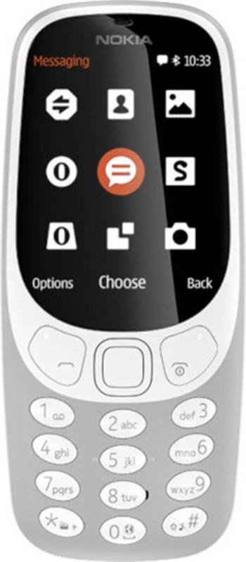 Nokia 3310 mobilný telefón Dual SIM sivá