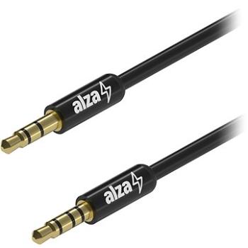 AlzaPower AluCore Audio 3,5 mm Jack 4P-TRRS (M) to 3,5 mm Jack (M) 1 m čierny (APW-CBA4JM01B)