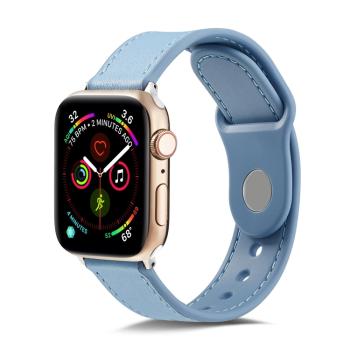 LEATHER Apple Watch 9 / 8 / 7 (41mm) / 6 / SE / 5 / 4 (40mm) / 3 / 2 / 1 (38mm) modrý