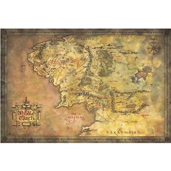 The Lord Of The Rings – Pán prsteňov – Map Of Middle Earth – plagát (8435497274795)